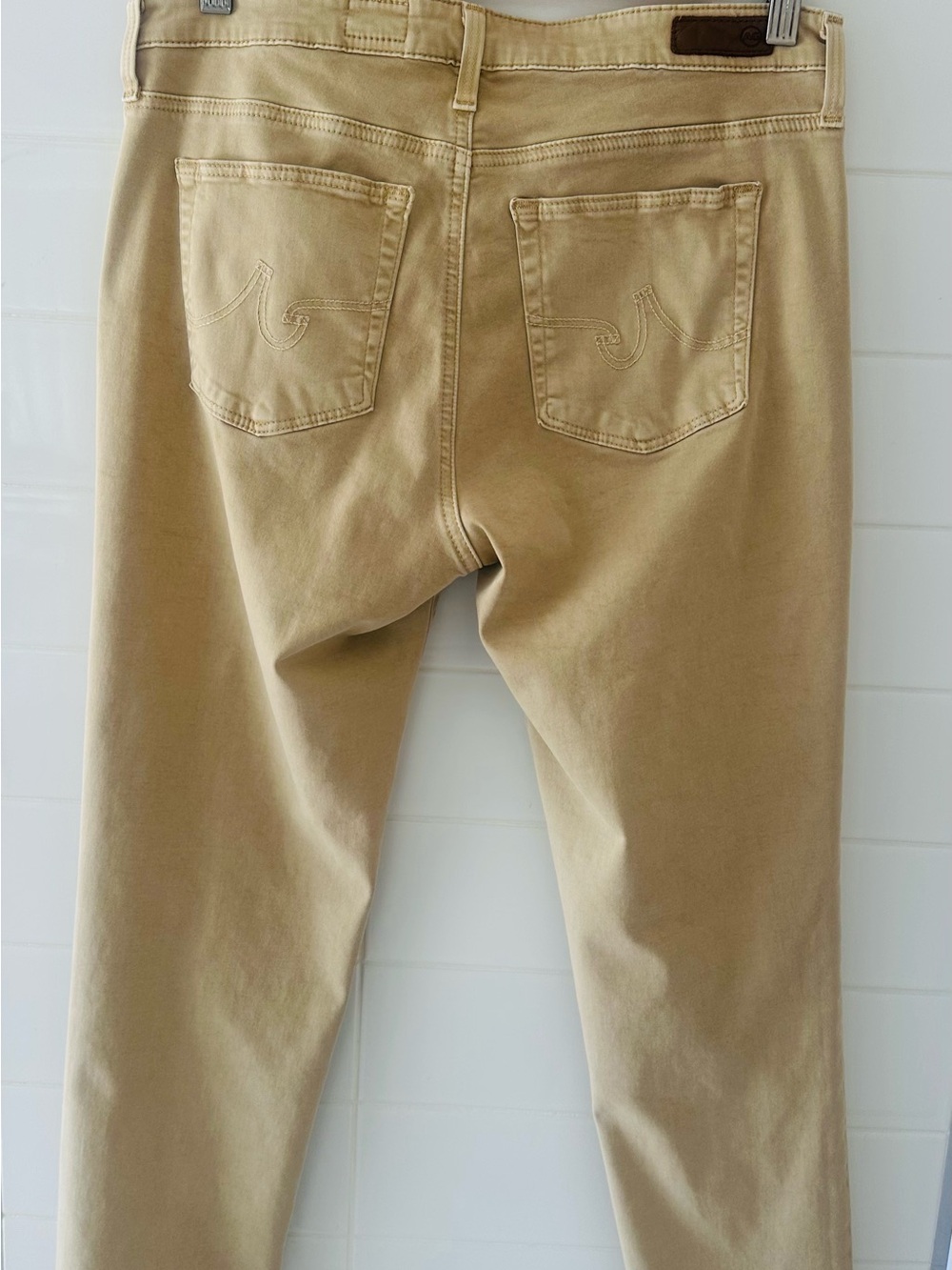 AG Adriano Goldschmied Prima Crop Khaki Jeans - Picture 7 of 8